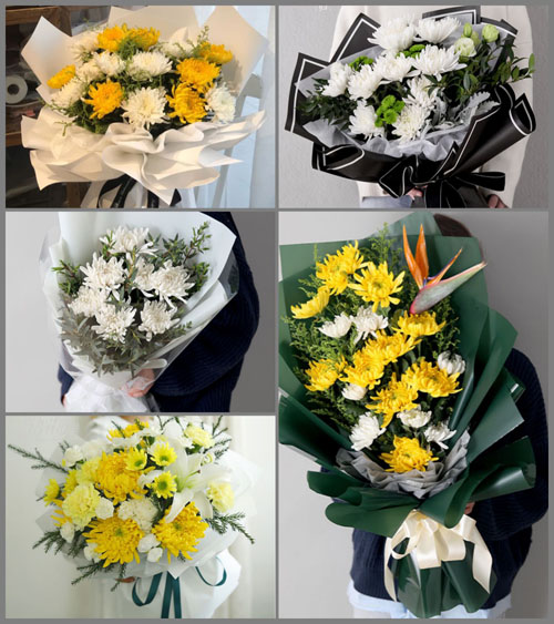 湖北孝感市安陆市烟店镇龚岗村白事花束代送